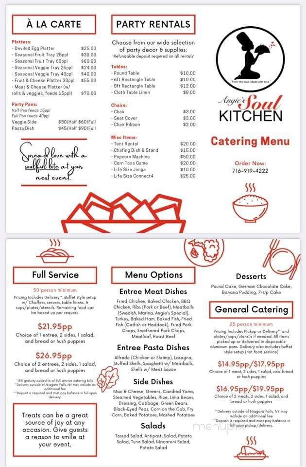 Angie's Soul Kitchen - Niagara Falls, NY menu_pic