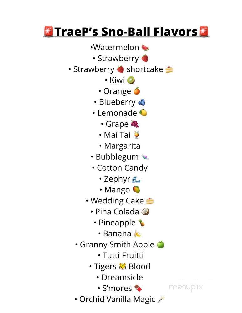 TraePay's Cafe' - Mobile, AL menu_pic