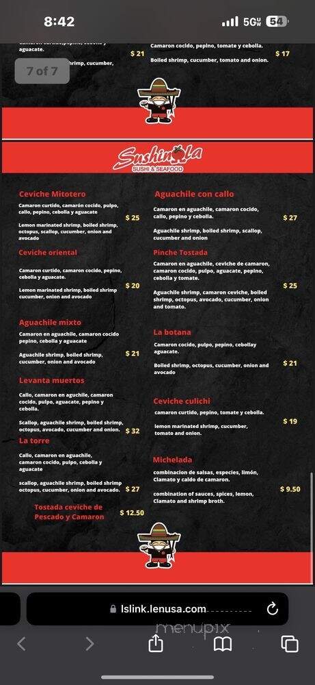 Sushinola Tulare - Tulare, CA menu_pic