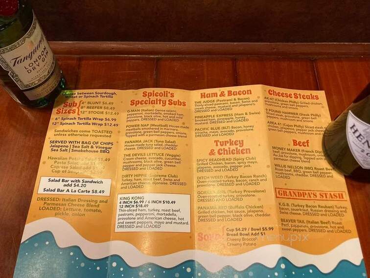 Spicoli's Toasted Subs - Salina, KS menu_pic