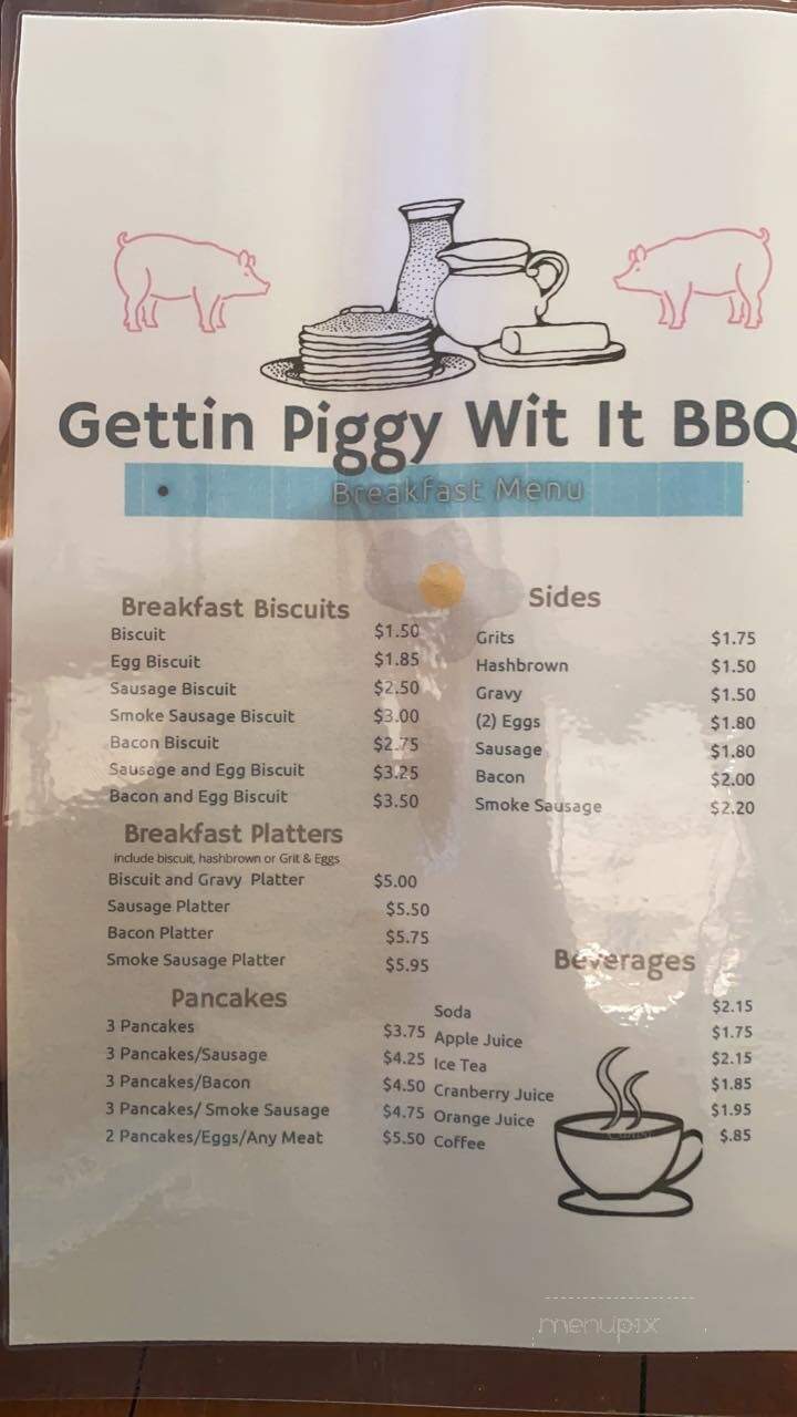 Gettin Piggy Wit It - Chatsworth, GA menu_pic