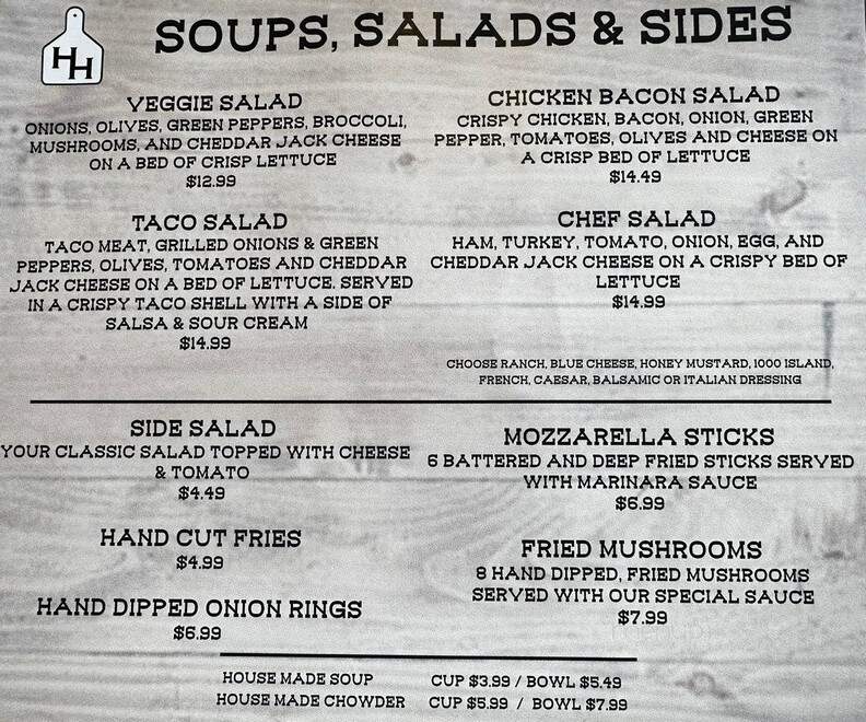 Hungry Heifer Diner - Raymond, WA menu_pic