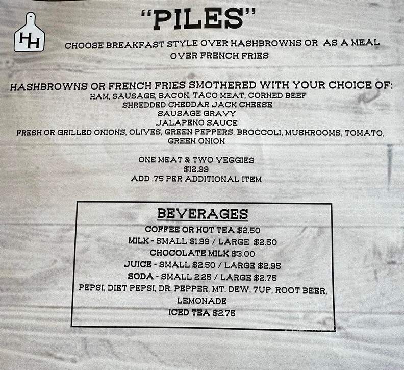Hungry Heifer Diner - Raymond, WA menu_pic