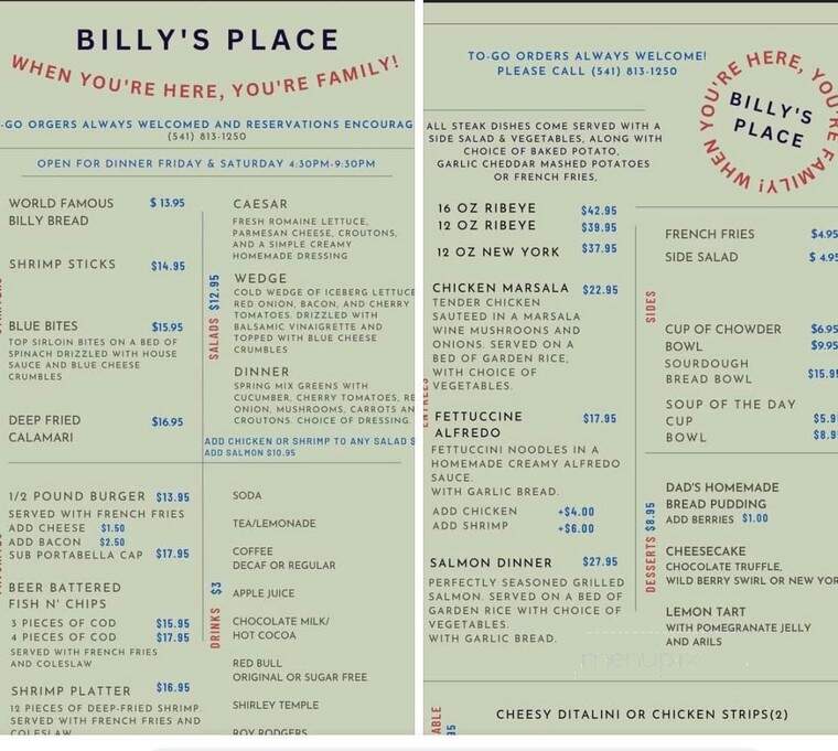 Billy's Place - Harbor, OR