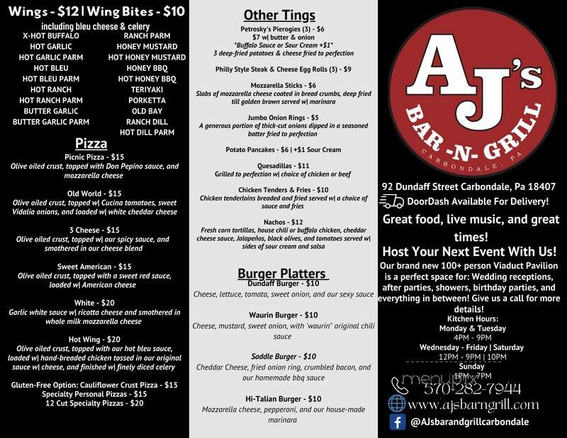 AJ's Bar and Grill - Carbondale, PA