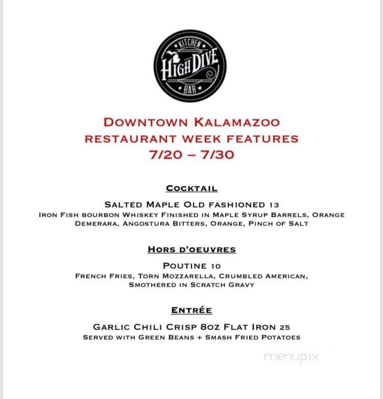 HighDive Kitchen + Bar - Kalamazoo, MI