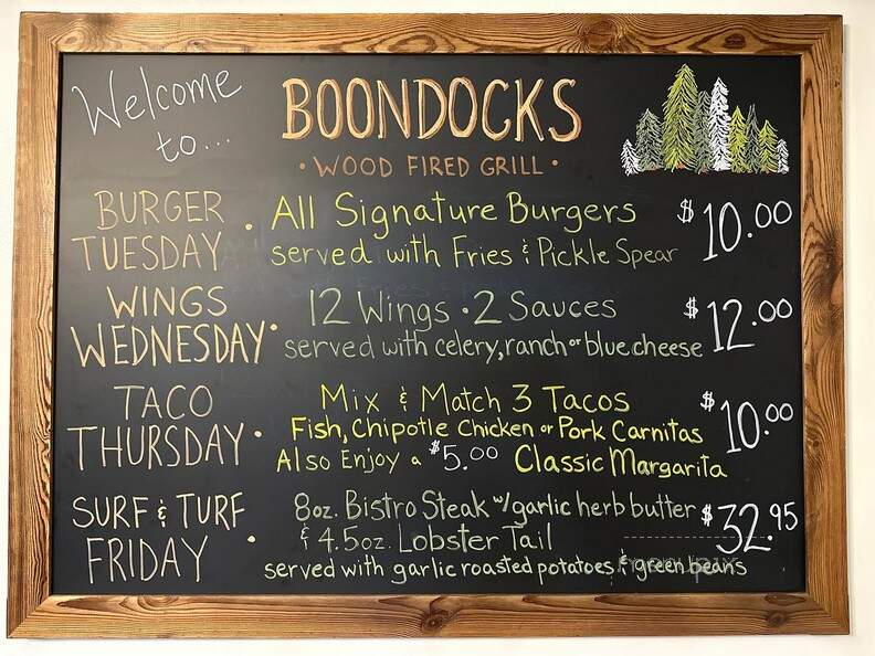Boondocks Wood Fired Grill - Sunbury, PA