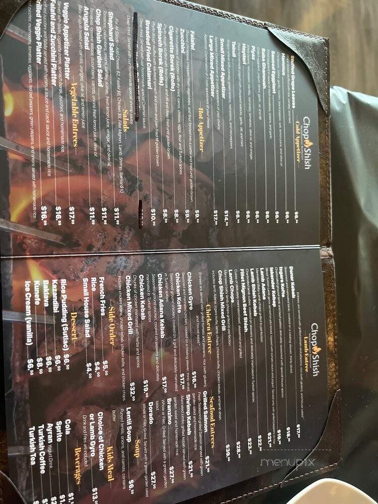 Chop Shish Mediterranean - Camp Hill, PA menu_pic
