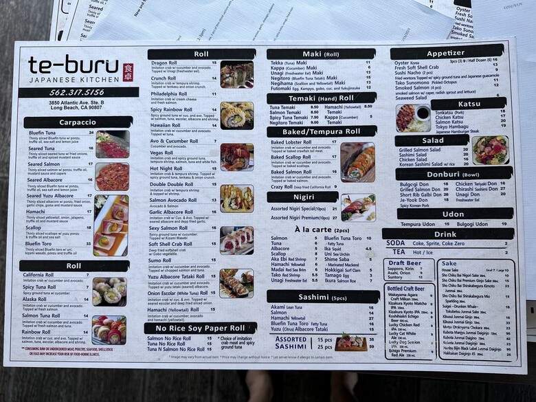 Te- Buru - Long Beach, CA menu_pic