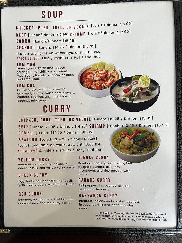 Top Thai Restaurant - Olathe, KS menu_pic