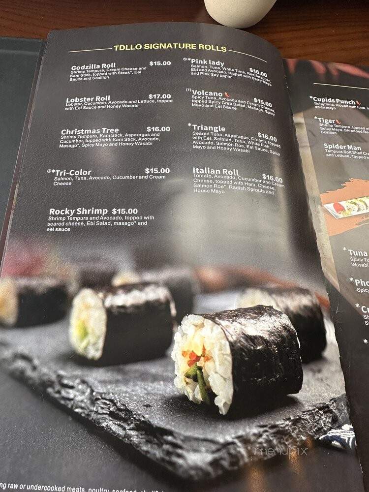 TDLLO Ramen & Sushi - Wake Forest, NC menu_pic
