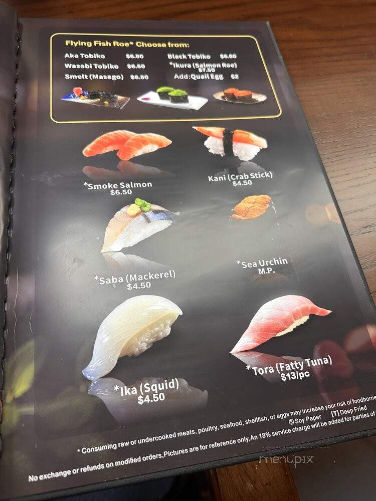 TDLLO Ramen & Sushi - Wake Forest, NC menu_pic