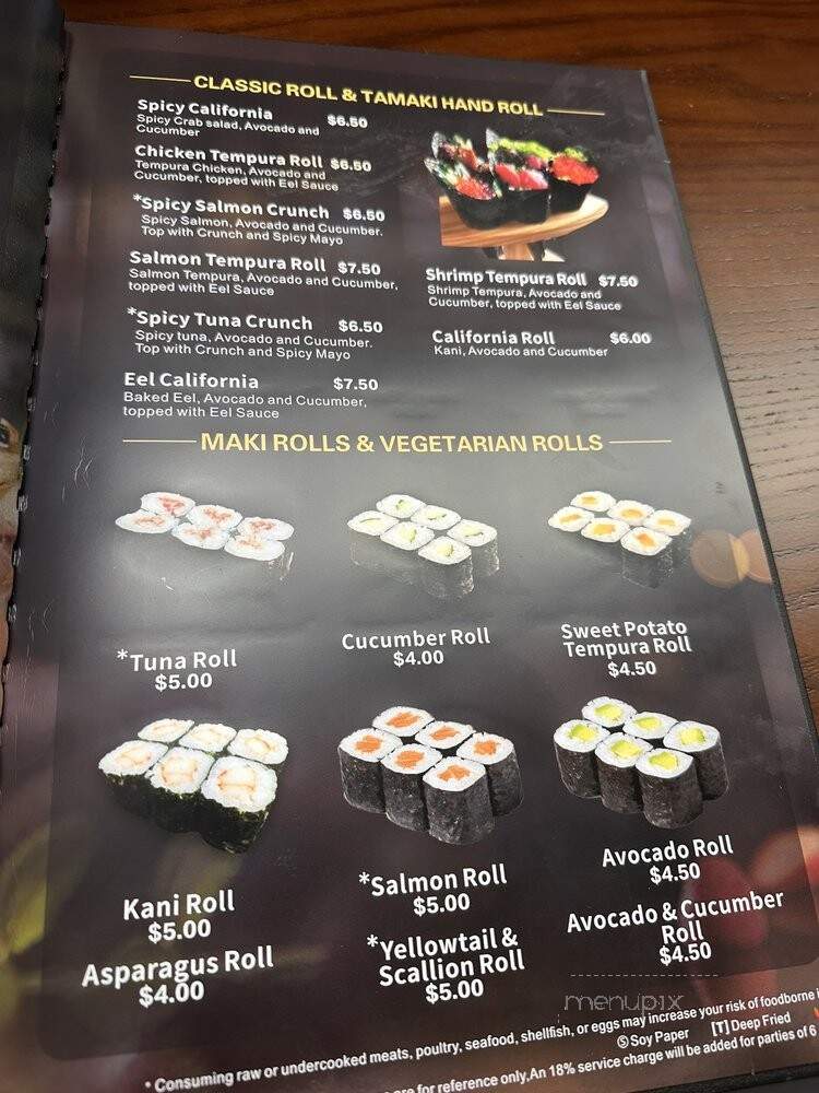 TDLLO Ramen & Sushi - Wake Forest, NC menu_pic