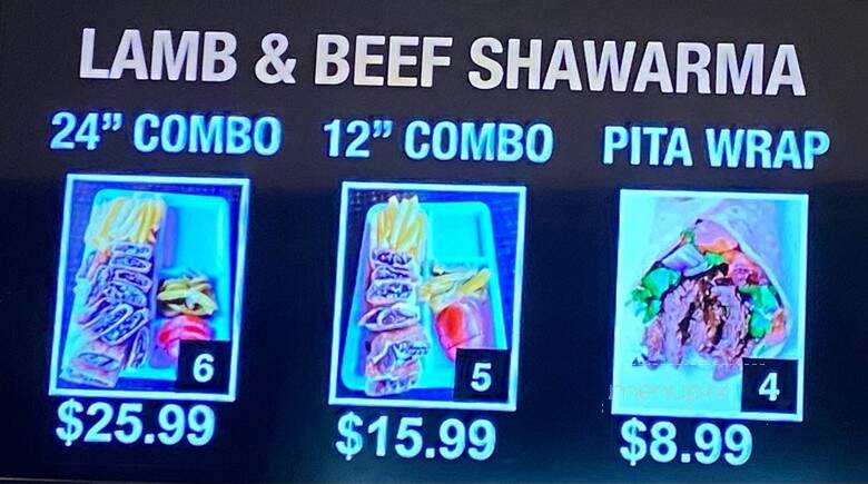 Sincerely Syria - Sherman Oaks, CA menu_pic