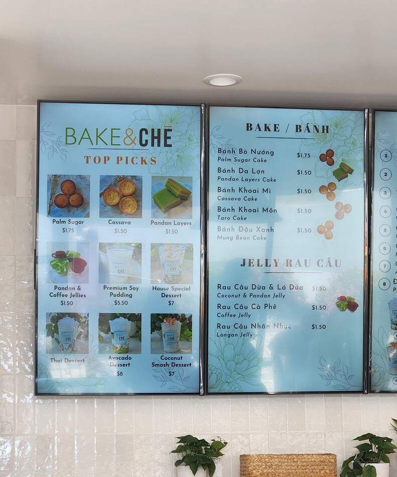Bake & Che Fresh Vietnamese Dessert - Westminster, CA menu_pic