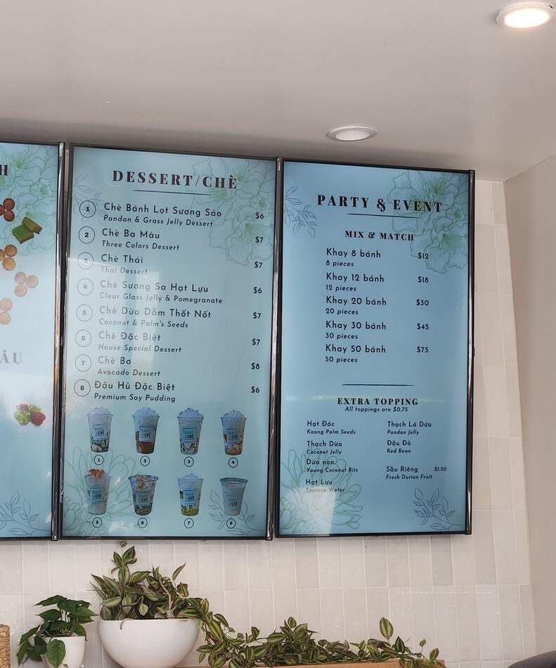 Bake & Che Fresh Vietnamese Dessert - Westminster, CA menu_pic