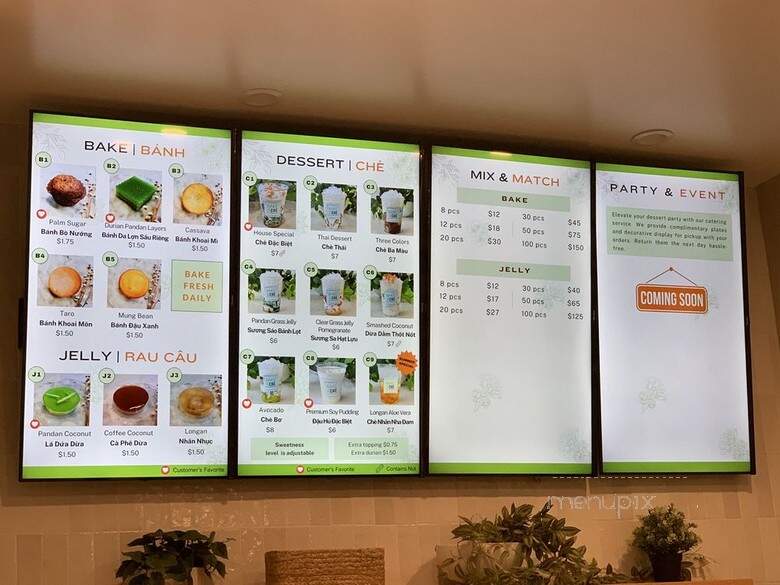 Bake & Che Fresh Vietnamese Dessert - Westminster, CA menu_pic