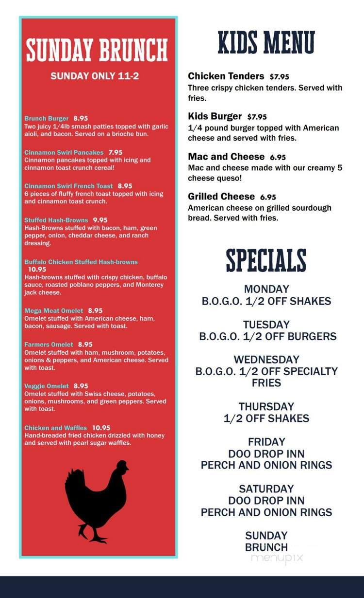 The Diner on Hackley - Muskegon, MI menu_pic