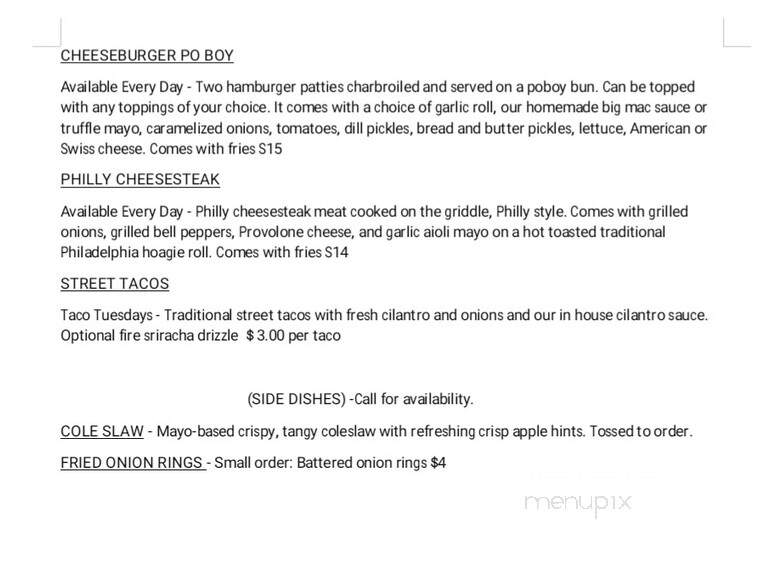 Deep South Fusion - Houma, LA menu_pic