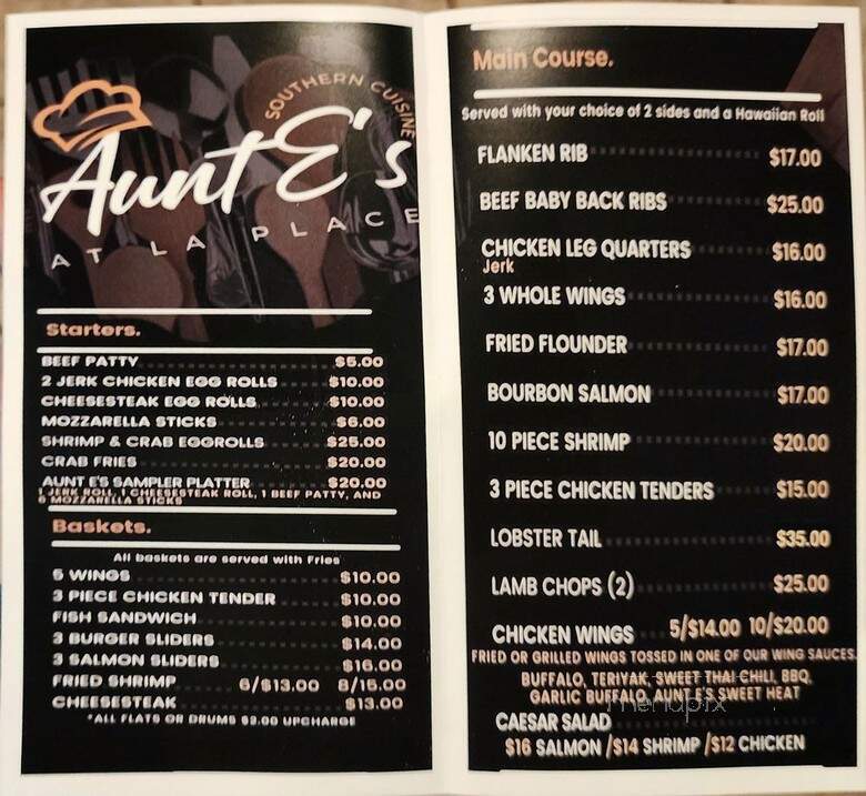 Aunt E's Southern Cuisine - Greensboro, NC menu_pic