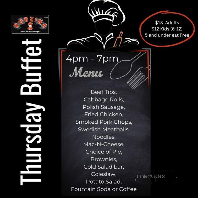 Rodzina Restaurant - Schofield, WI menu_pic