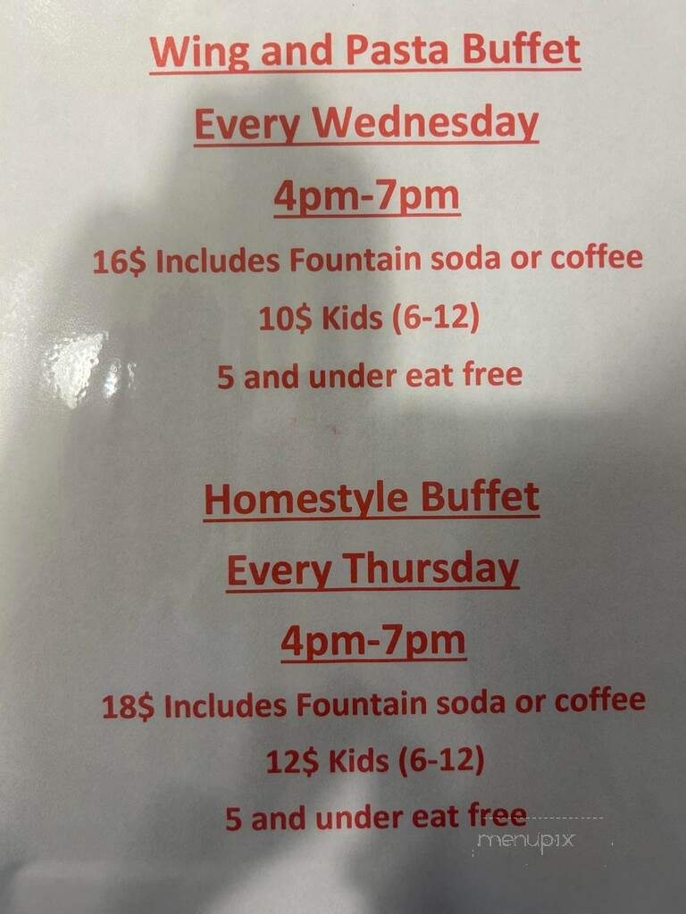 Rodzina Restaurant - Schofield, WI menu_pic