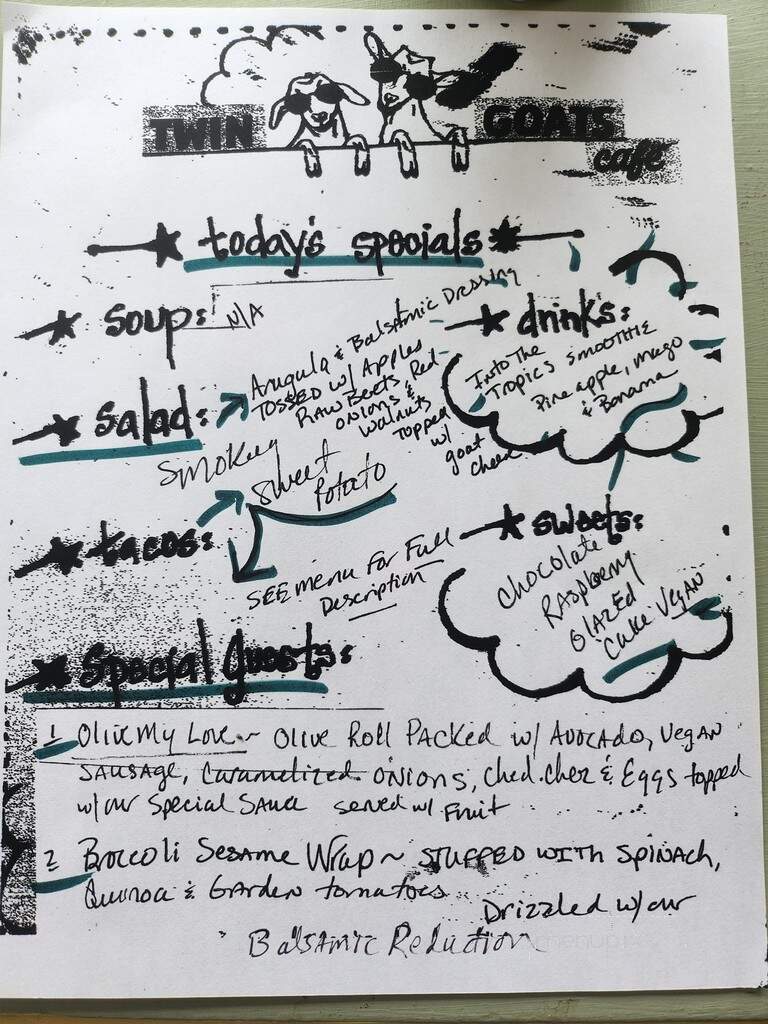 Twin Goats Cafe - Lebanon, NJ menu_pic
