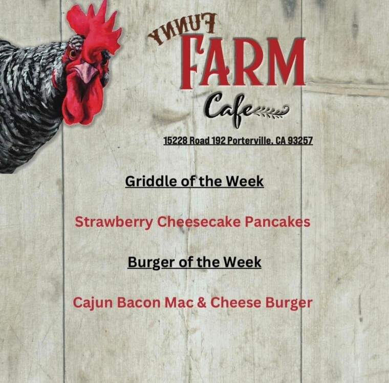 Funny Farm Cafe - Porterville, CA menu_pic