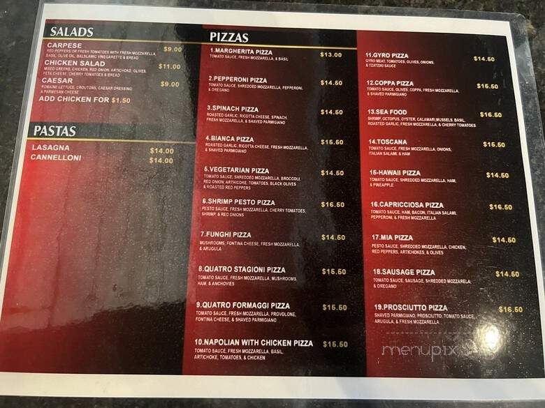 Ciao Cafe Pizzeria - St. Louis, MO menu_pic