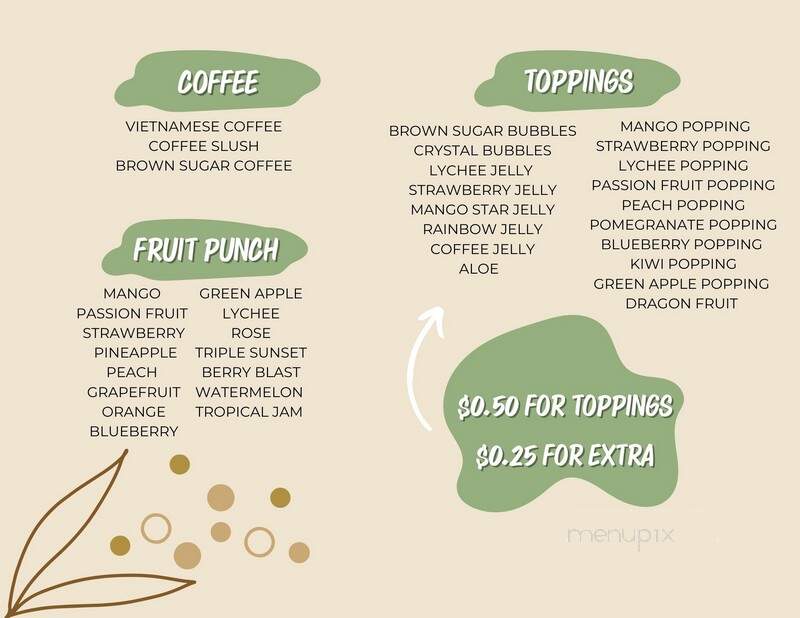 Koala Tea - Scranton, PA menu_pic