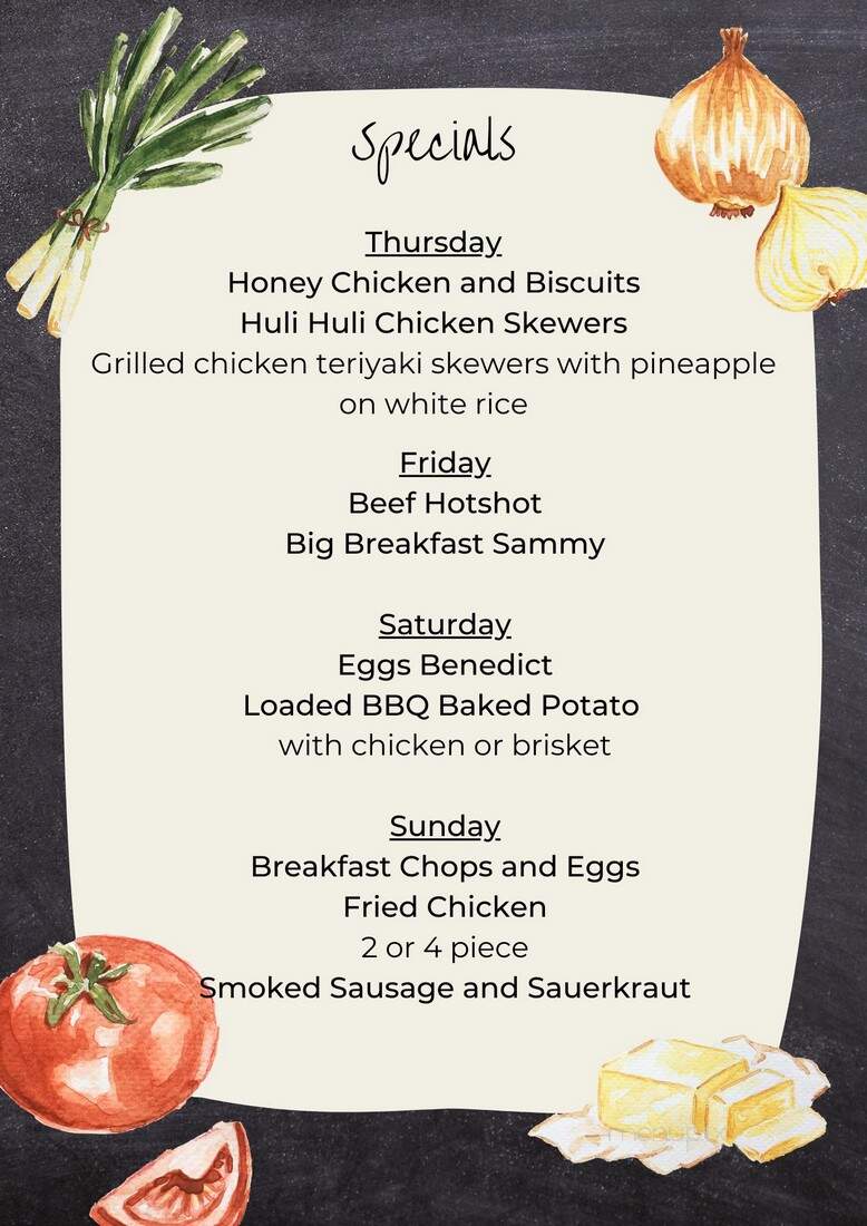 Alleyway Cafe - Germantown, OH menu_pic
