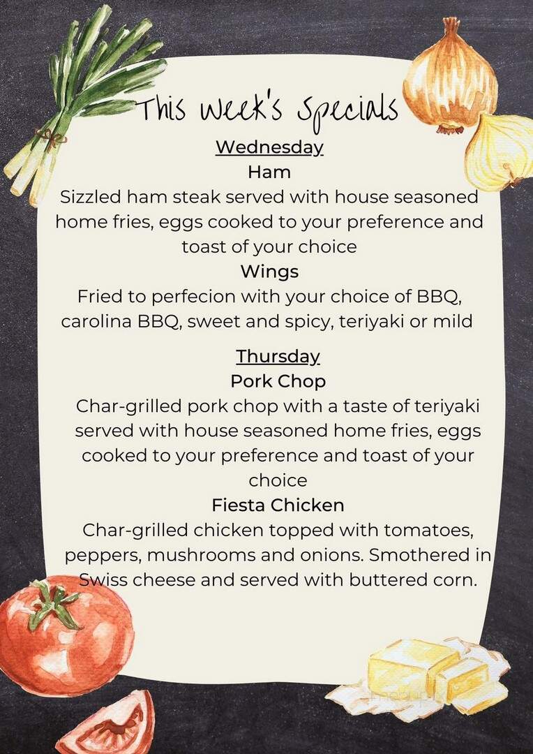 Alleyway Cafe - Germantown, OH menu_pic