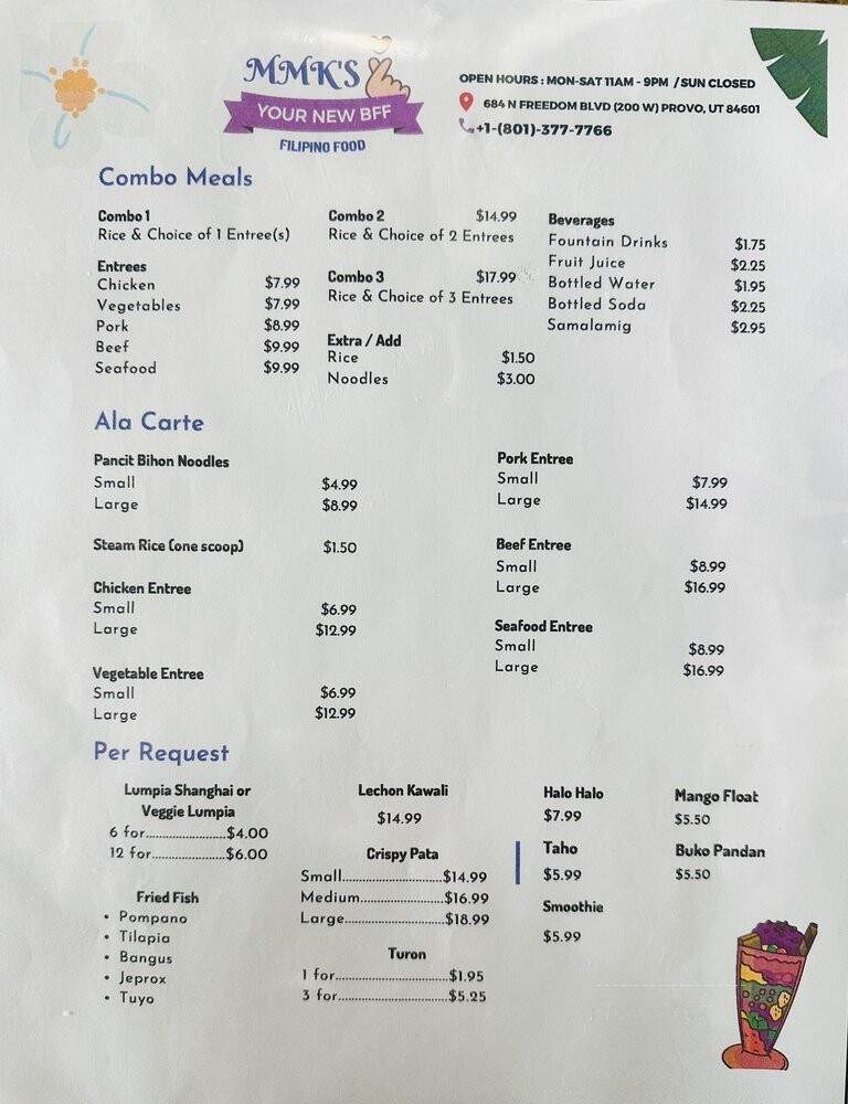 MMK'S Your New BFF - Provo, UT menu_pic