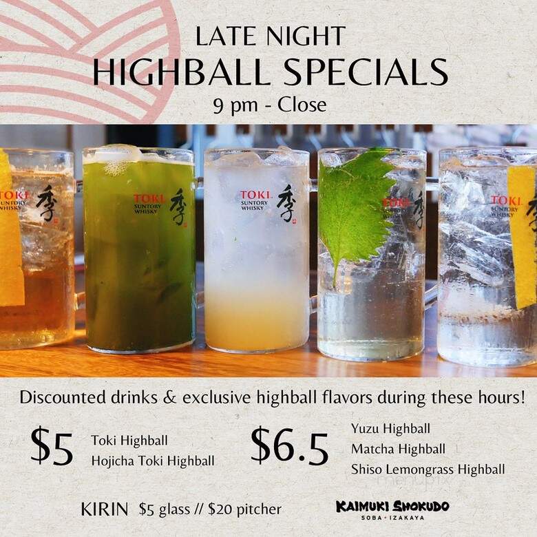 Kaimuki Shokudo - Honolulu, HI menu_pic