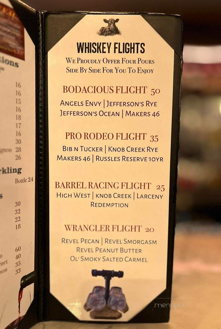 Whiskey River Steakhouse & Saloon - Parker, AZ menu_pic