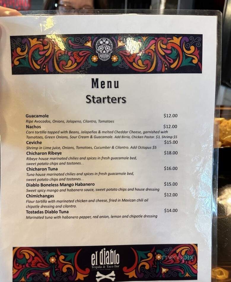 El Diablo Tequila & Taco Bar - Cocoa, FL menu_pic