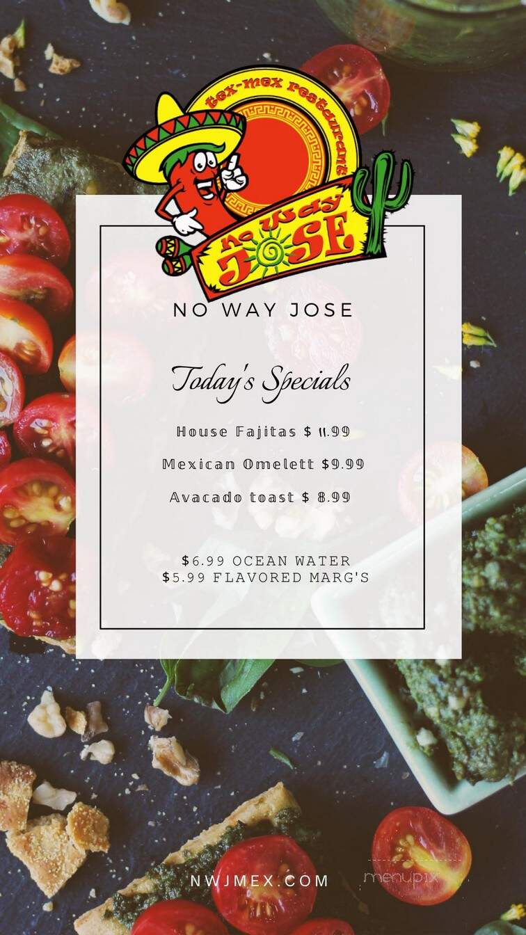 No Way Jose - Greenville, MS menu_pic