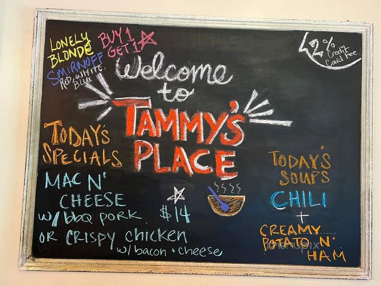 Tammy's Place - Kasson, MN menu_pic