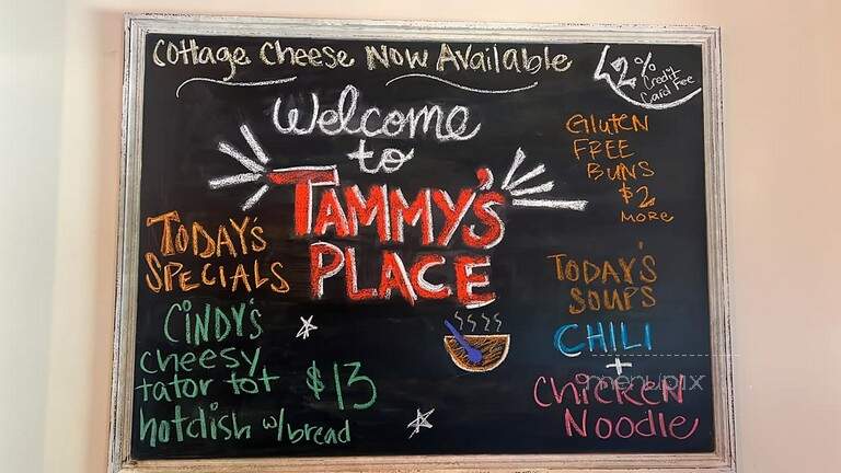 Tammy's Place - Kasson, MN menu_pic