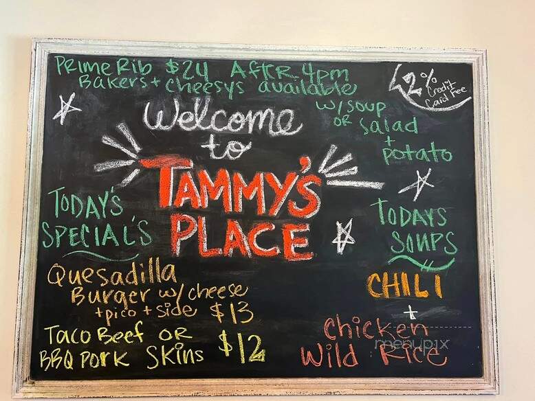 Tammy's Place - Kasson, MN menu_pic