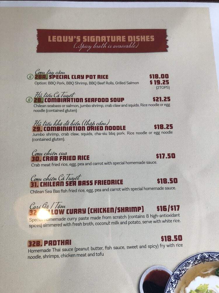 Lequy - Palo Alto, CA menu_pic