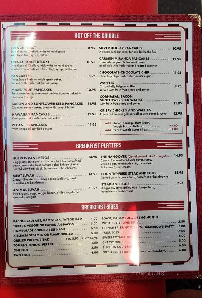 Wallington Diner - Wallington, NJ menu_pic