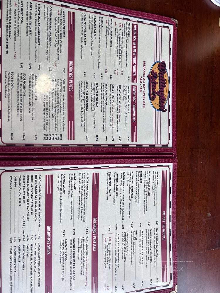 Wallington Diner - Wallington, NJ menu_pic