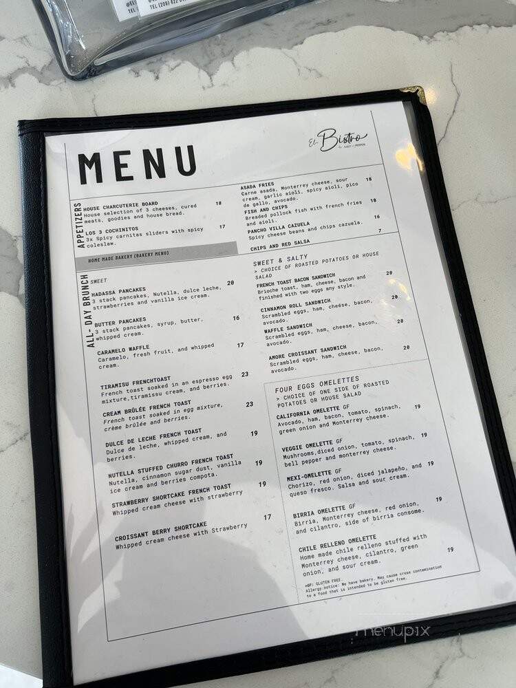 El Bistro by Salt and Pepper - Modesto, CA menu_pic