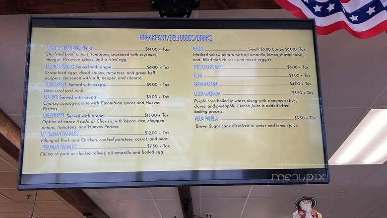 Casera Latin Kitchen and Bakery - Oceanside, CA menu_pic