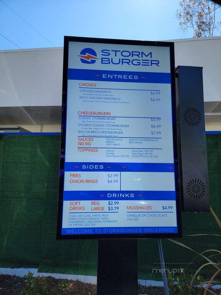 Storm Burger - Inglewood, CA menu_pic