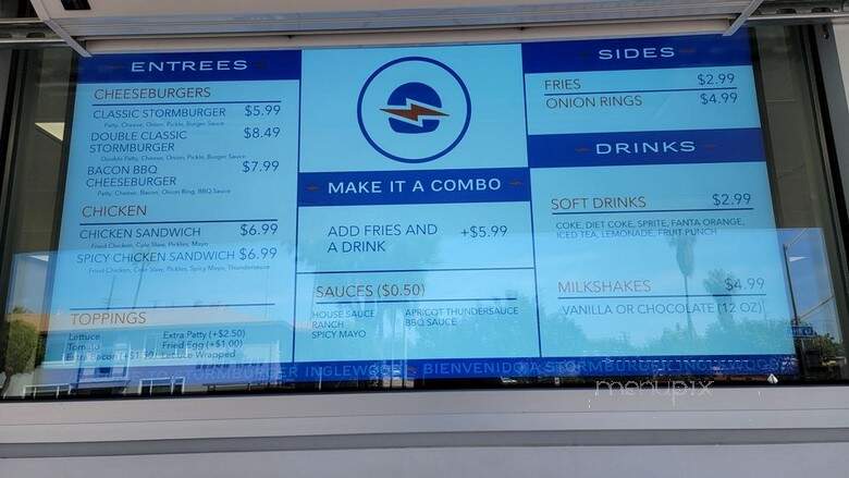 Storm Burger - Inglewood, CA menu_pic