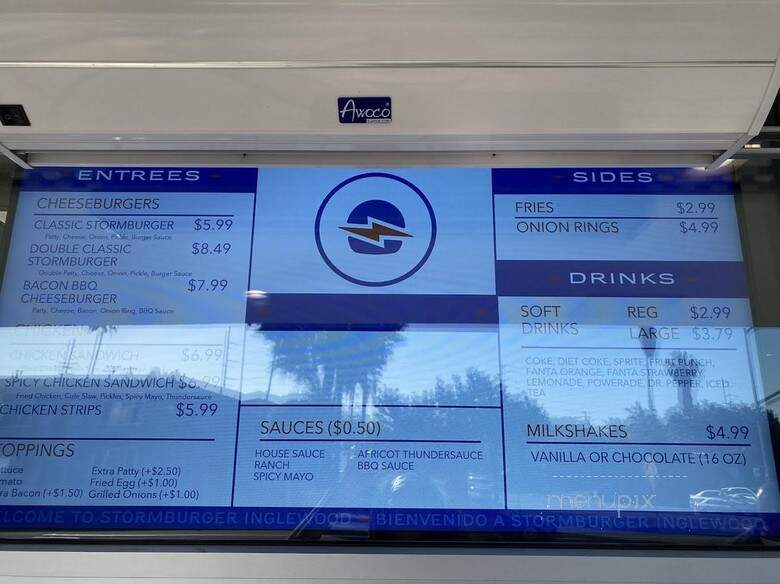 Storm Burger - Inglewood, CA menu_pic