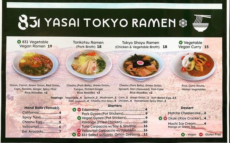 831 Yasai Tokyo Ramen - Sedona, AZ