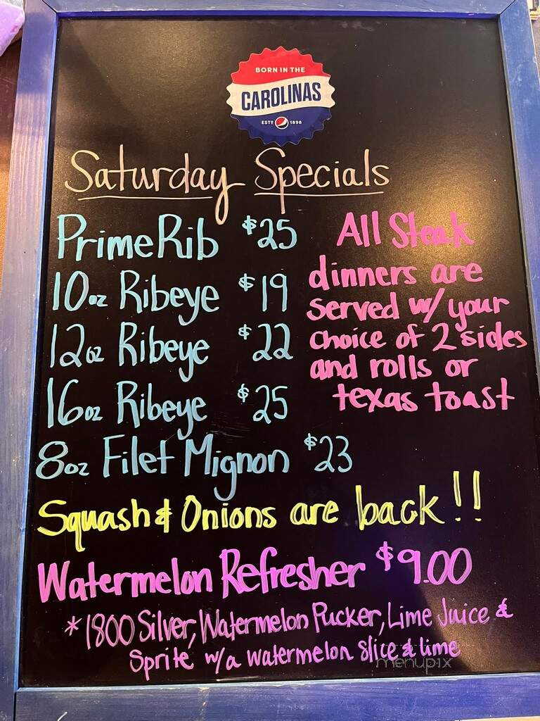 Bills Grill and Bar - La Grange, NC menu_pic